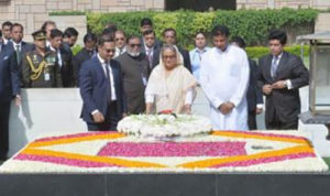 মহাত্মা গান্ধীর প্রতি প্রধানমন্ত্রীর শ্রদ্ধা